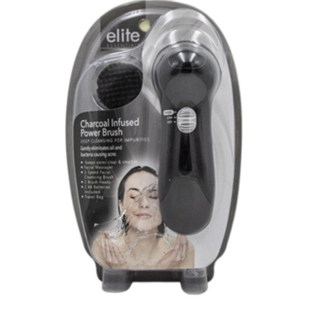 Elite Charcoal Infuse 2 Speed Facial Power Brush